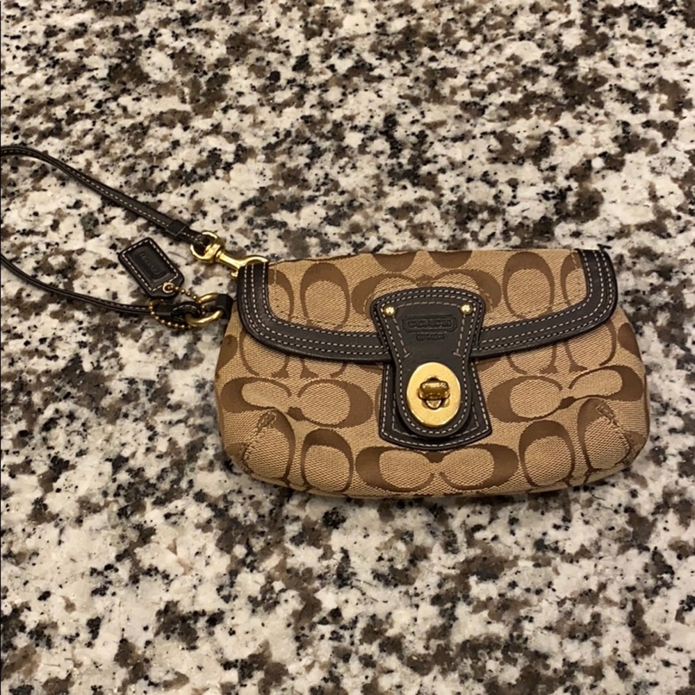 Authentic coach wristlet